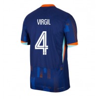 Nederland Virgil van Dijk #4 Bortedrakt EM 2024 Kortermet